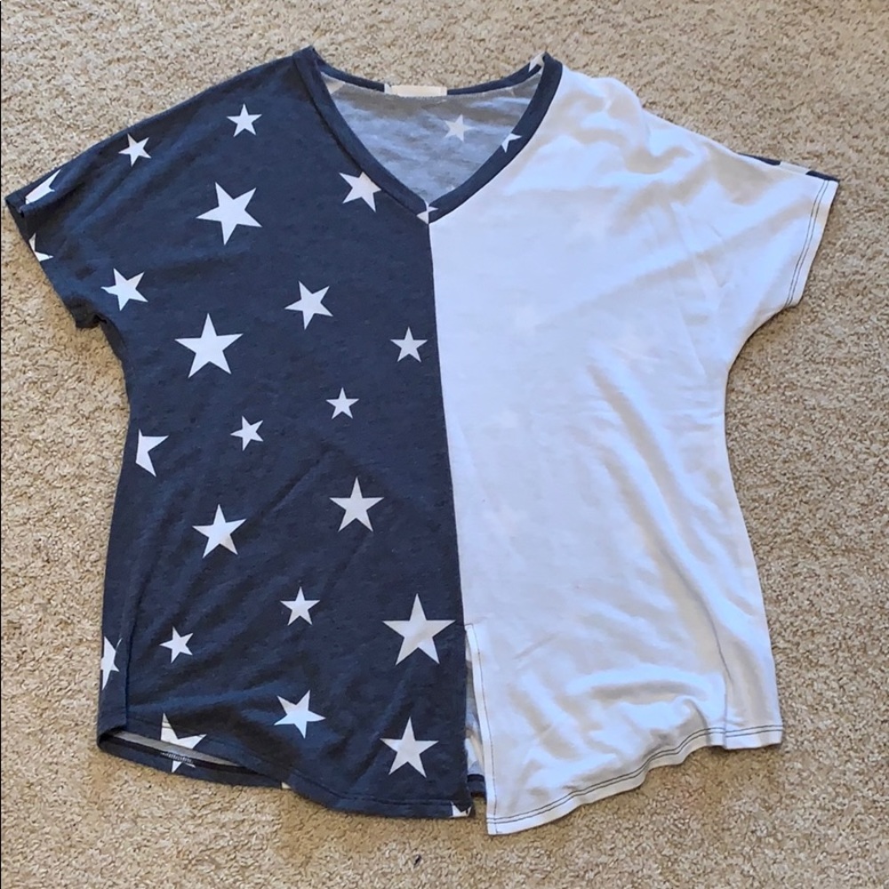 Blue/white stars tee